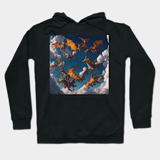 A Mesmerizing Array of Dragons Dancing In The Clouds Hoodie